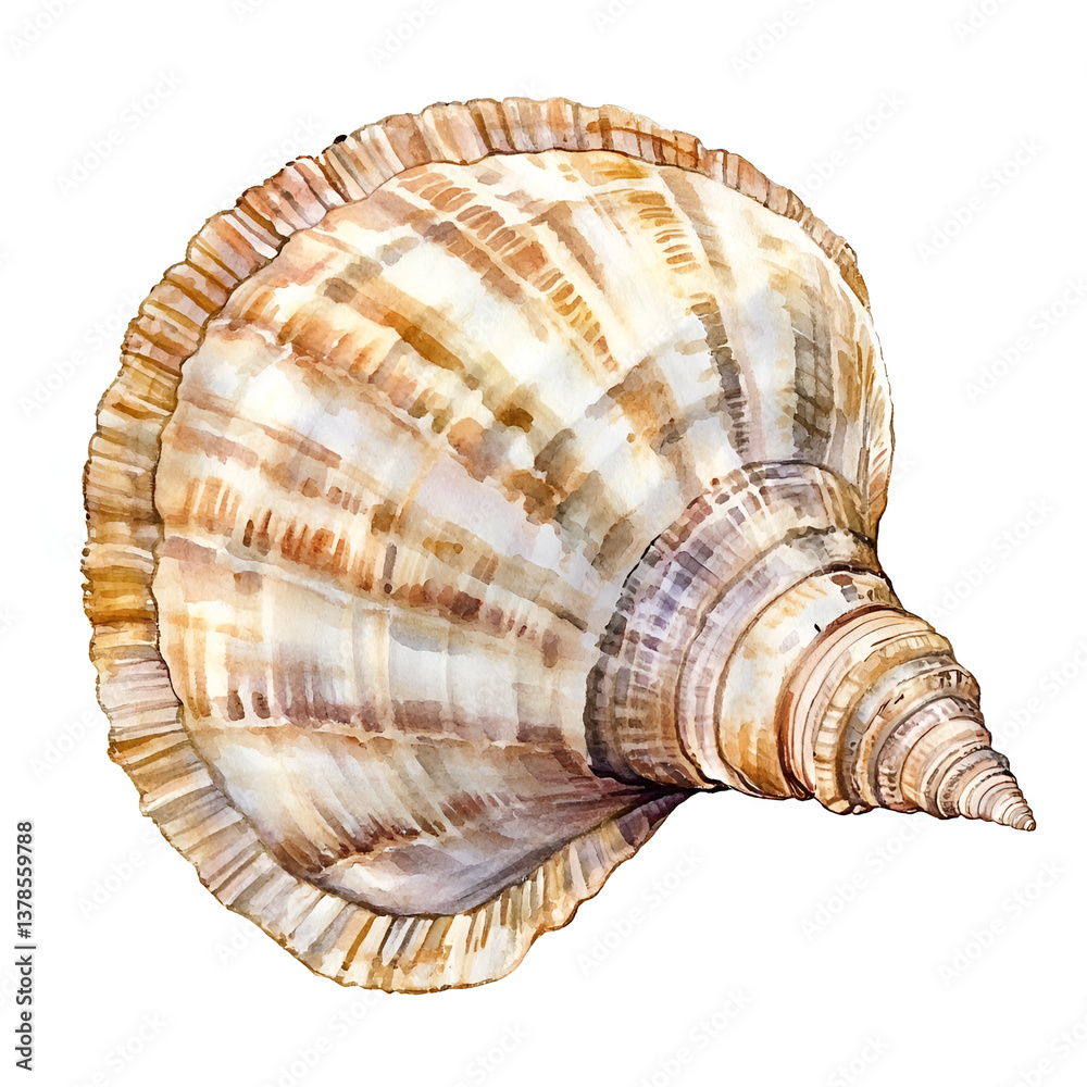 Obraz premium Seashell isolated on white