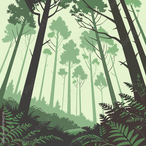 Forest abstract logo