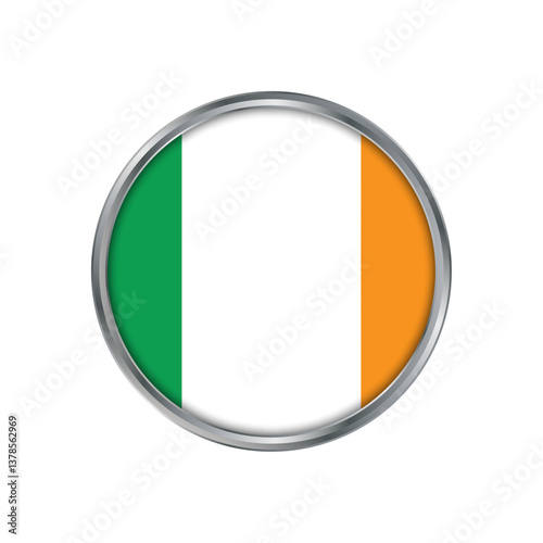 Free Download Ireland Flag, badge, emblem - GFXLoad