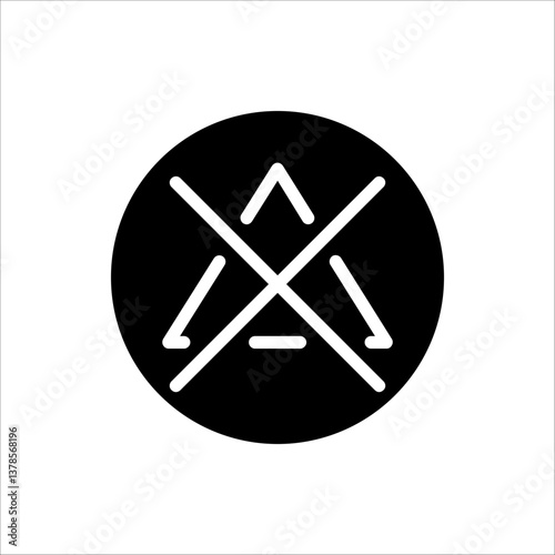 Do not bleach, No bleaching vector illustration for web design. Isolated on white background.