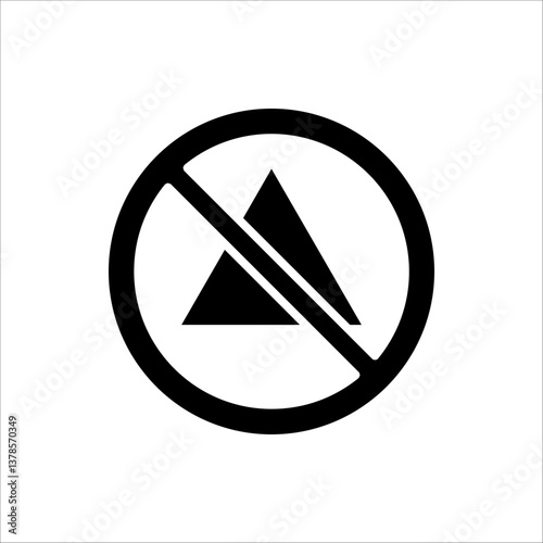 No bleach icon. No bleaching symbol vector icon in line style design for website design, app, UI, isolated on white background.