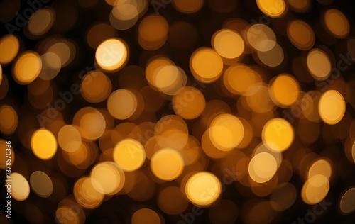 A dark background with golden bokeh lights scattered throughout