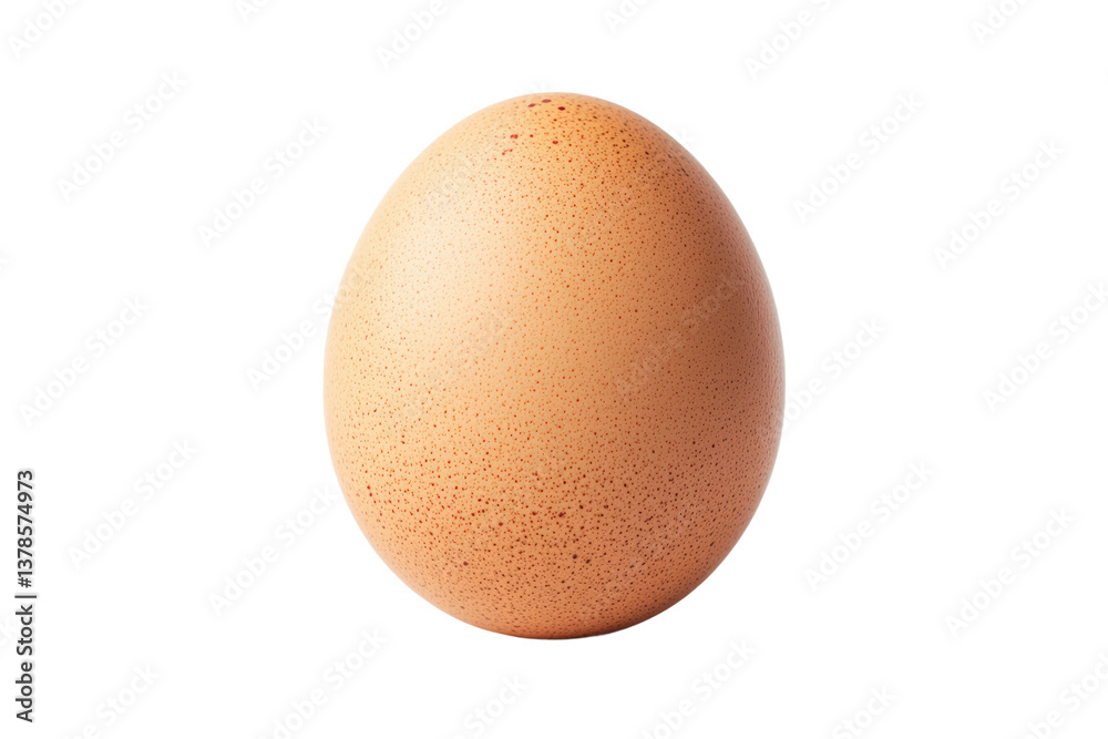 Close-up of a single brown chicken egg on black background, cut out Close-up of a single brown chicken egg on black background, cut out