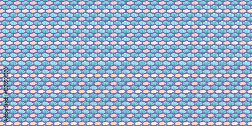 Seamless cloud pattern background sky design vector illustration wallpaper textile cute baby shower clouds