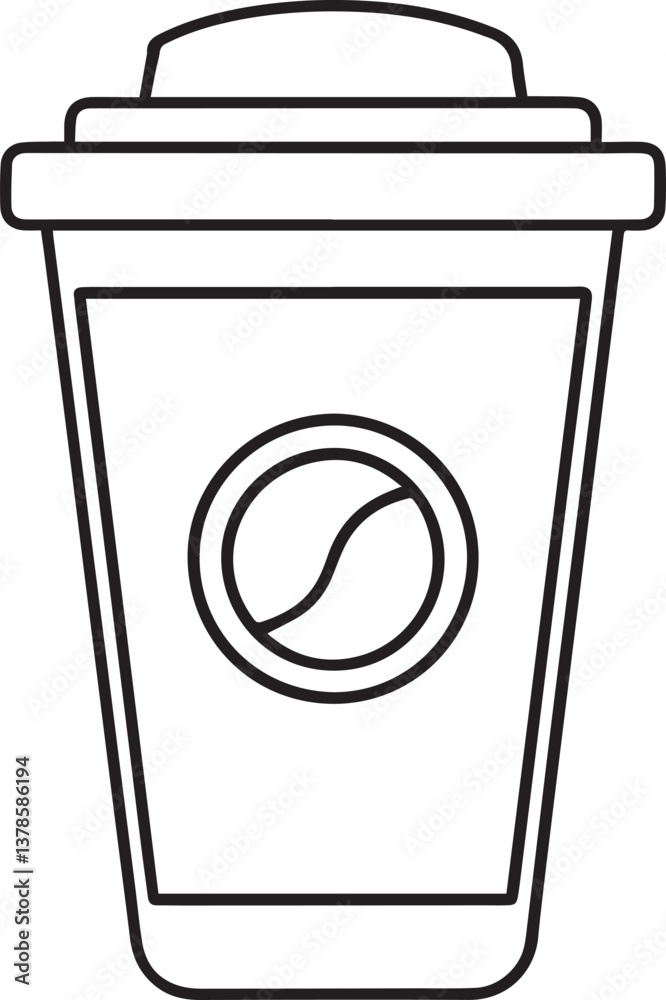 coffee line art vector illustration, coffee line art vector icon, coffee cup silhouette vector coffee line art vector illustration, coffee line art vector icon, coffee cup silhouette vector
