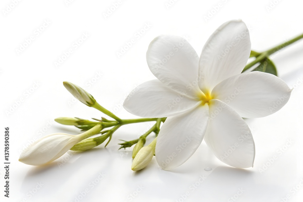 jasmine isolated on white background jasmine isolated on white background