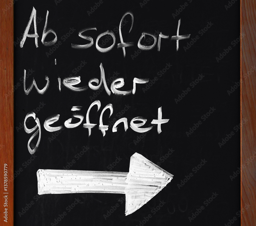 Ab sofort wieder geöffnet
