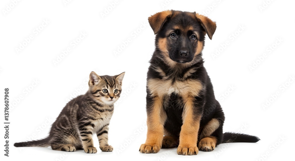Puppy and Kitten Together Puppy and Kitten Together