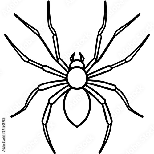 Modern Brown Recluse Spider Outline