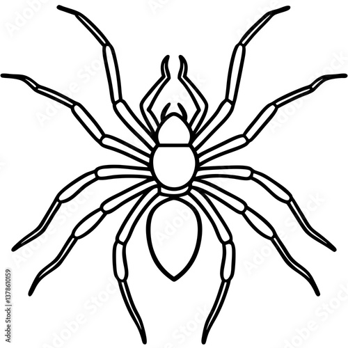 Modern Brown Recluse Spider Outline