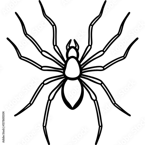 Modern Brown Recluse Spider Outline