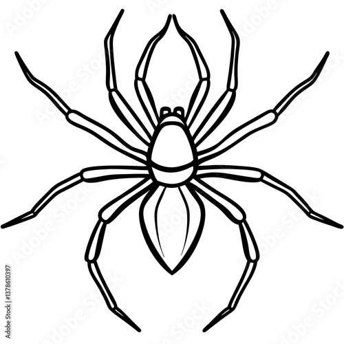 Modern Brown Recluse Spider Outline