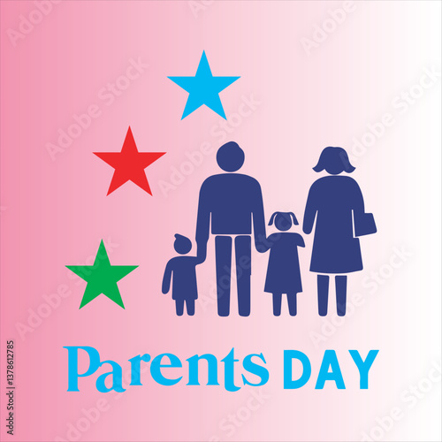 Happy Parents Day Calligraphy Design,Elegant Parents Day Typography Art,Parents Day Celebration Lettering,Beautiful Handwritten Parents Day Text,Happy Parents Day Greeting Design