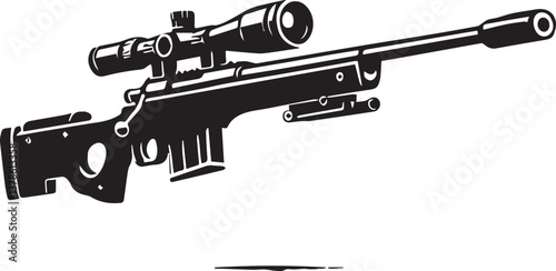 assault rifle vector illustration, rifle vector icon, rifle silhouette vector file