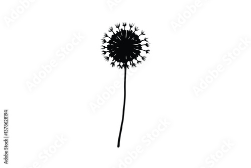 simple-dandelion-sketch-silhouette