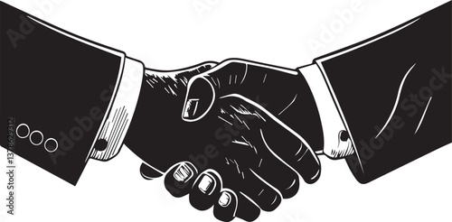 handshake vector illustration, handshake vector icon, handshake vector isolated on white background