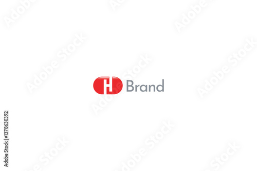 Letter H Medical Logo design with white background. 