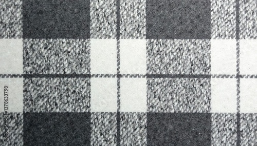 Subtle grey and white glen plaid, effortlessly chic, illustration, design, minimalist