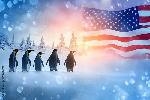 Greenland's annexation to the USA, politics, Arctic exploration, banner