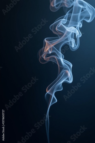 An abstract phone wallpaper showcasing swirling, ethereal smoke in deep blacks and electric blues with subtle gold accents, creating a mysterious and elegant atmosphere