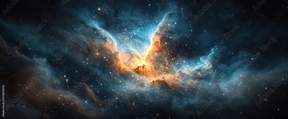 Cosmic Nebulae's Colorful Dance Cosmic Nebulae's Colorful Dance