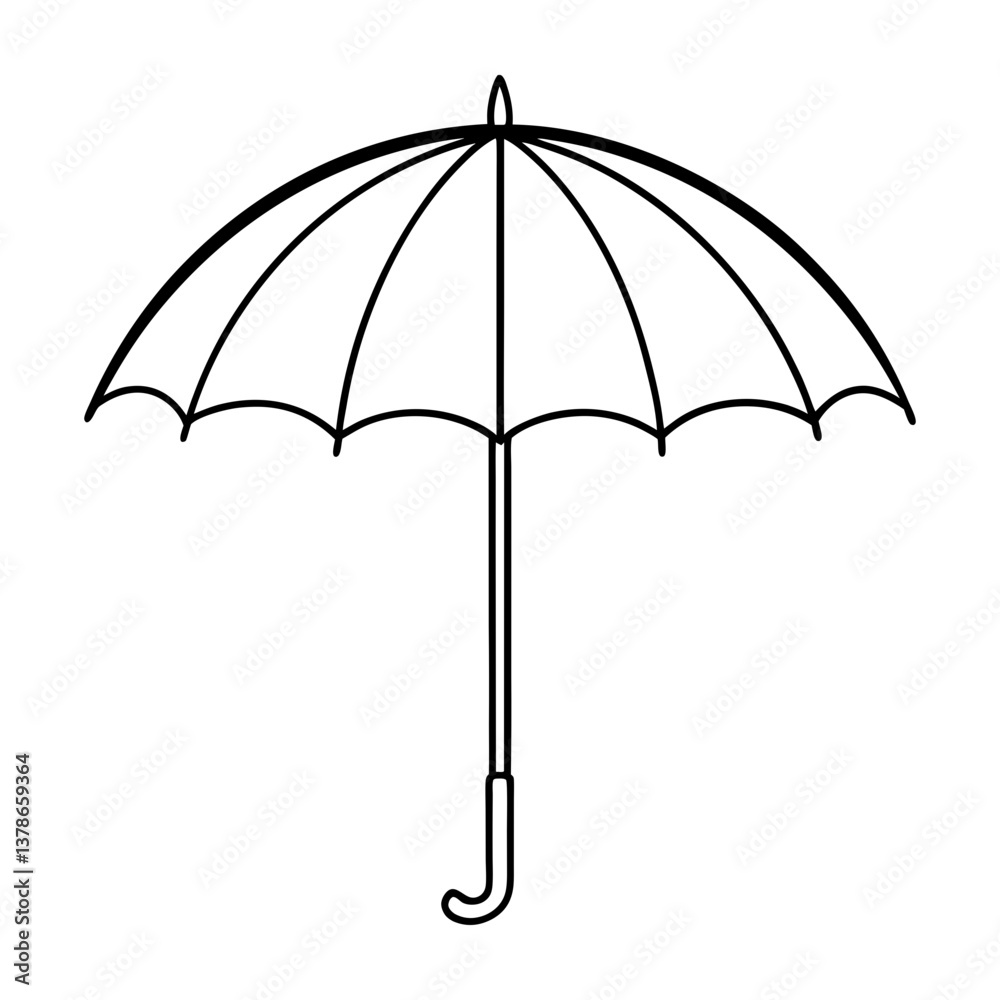 Obraz premium umbrella vector illustration isolated on white background