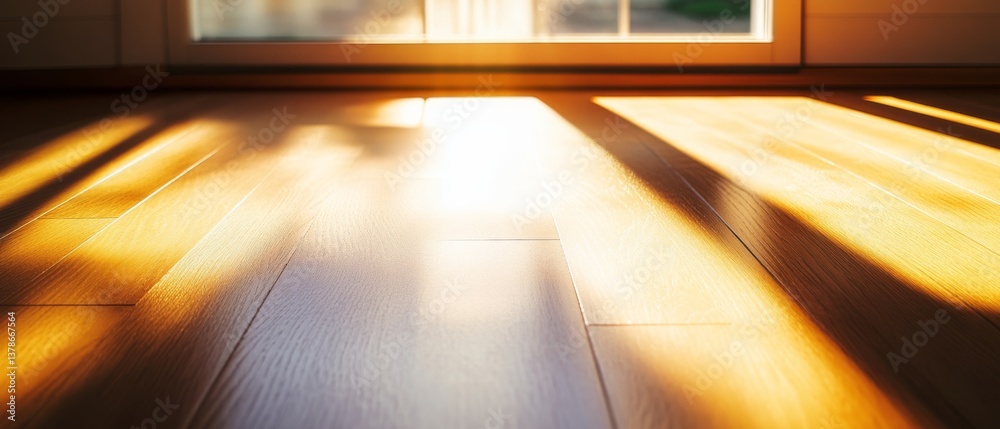 Warm sunlight streams across wooden floors, creating soft shadows and evoking a sense of cozy tranquility in this bright interior space. Warm sunlight streams across wooden floors, creating soft shadows and evoking a sense of cozy tranquility in this bright interior space.