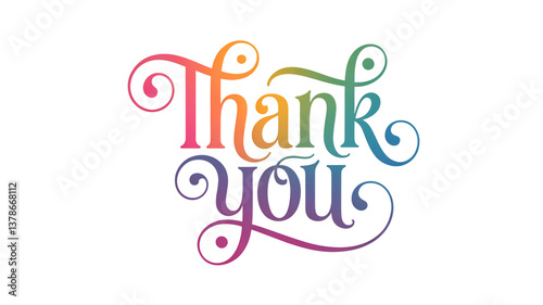 Modern 'Thank You' calligraphy design, transparent background, ideal for branding, logos, and promotional materials expressing gratitude and appreciation.​

