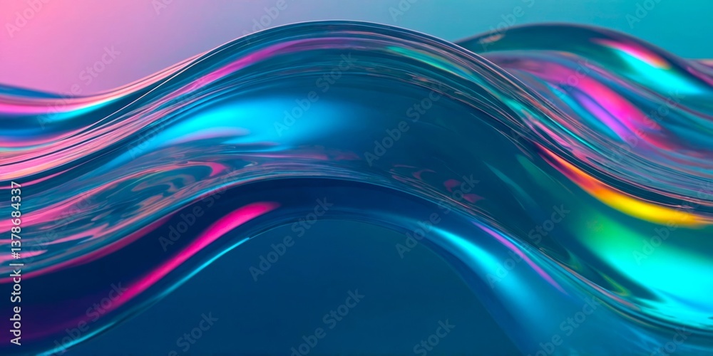 Rippling water waves reflecting colorful lights in an abstract composition at dusk Rippling water waves reflecting colorful lights in an abstract composition at dusk
