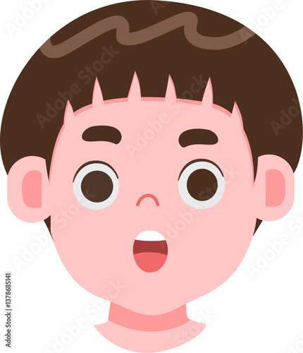 Expression face cute kids avatar 