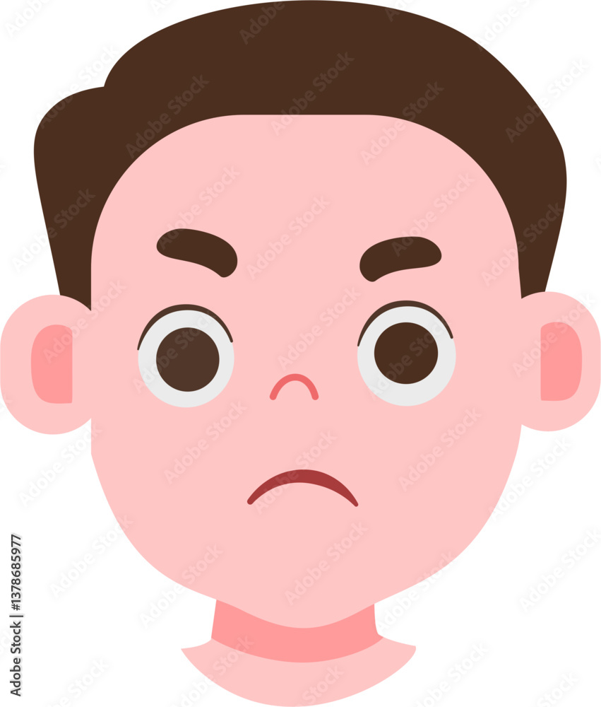 Expression face cute kids avatar Expression face cute kids avatar