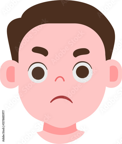 Expression face cute kids avatar 