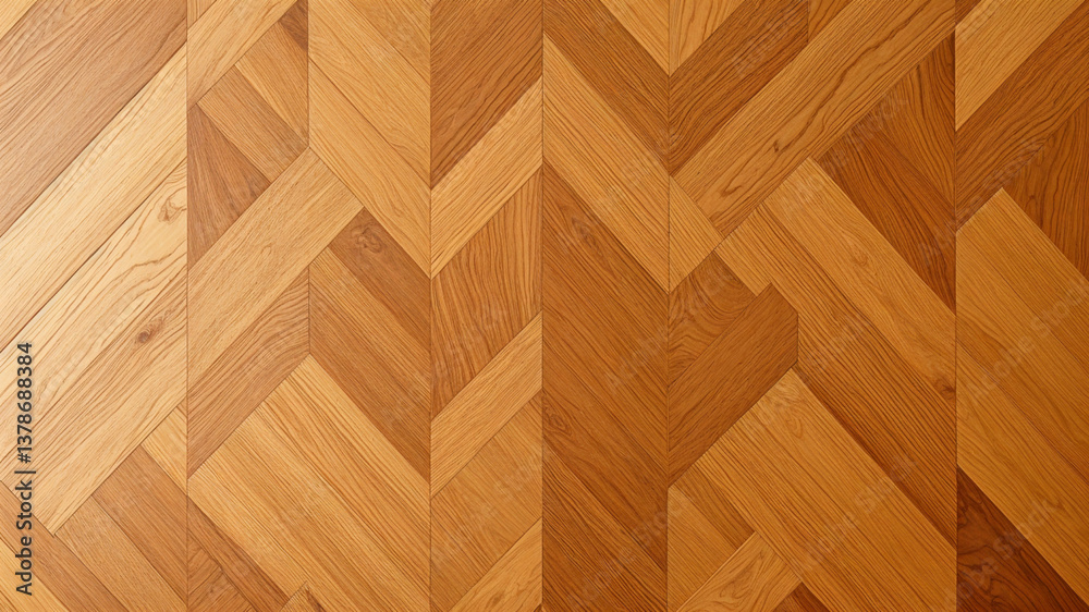 Closeup of a wood floor with a herringbone pattern. Suitable for interior design, flooring companies, home renovation, architecture inspiration, and background textures. Closeup of a wood floor with a herringbone pattern. Suitable for interior design, flooring companies, home renovation, architecture inspiration, and background textures.