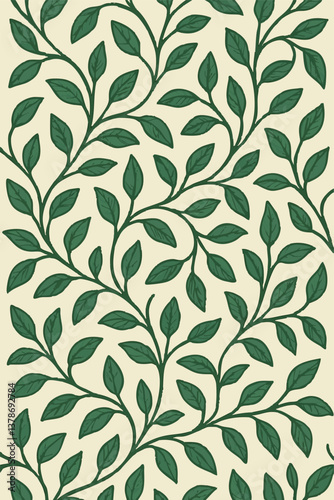 Wallpaper Mural Decorative Vine Background Print Design in Vector Torontodigital.ca