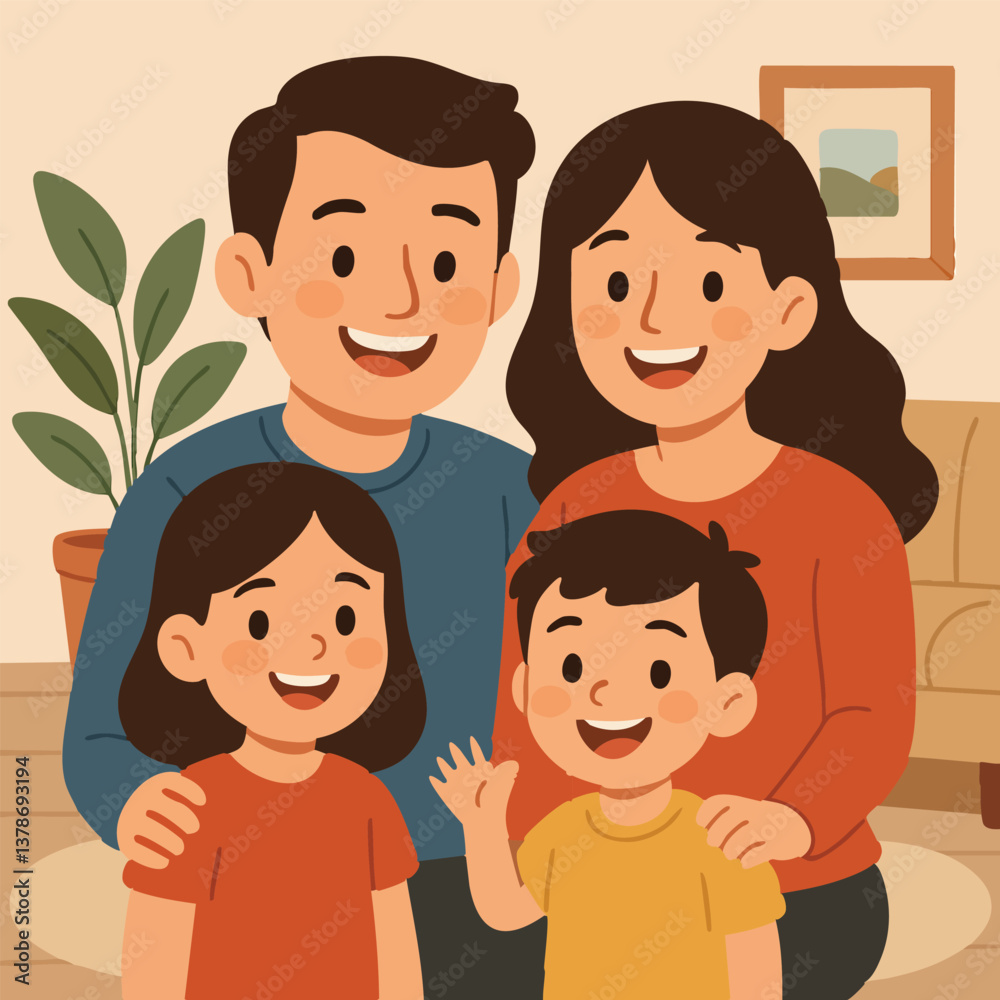 Family Print Design in Vector Family Print Design in Vector
