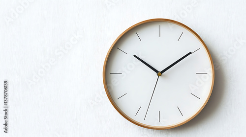 Wallpaper Mural A wooden clock with the hands at 3:00 and 9:00 Torontodigital.ca