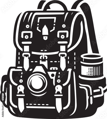 school bag, vector illustration of a bag, bag icon, school bag silhouette vector illustration design on white background.