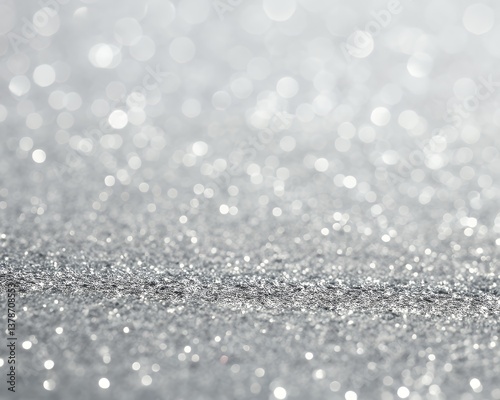 Silver glitter background sparkling texture for christmas and new year celebration design element