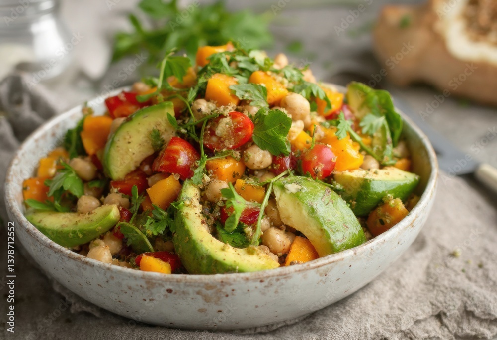 salad with vegetables and meat salad with vegetables and meat