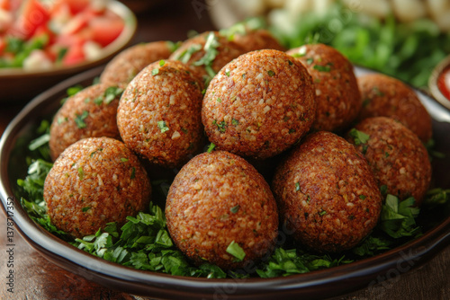 A plate of raw kibbeh, fres...