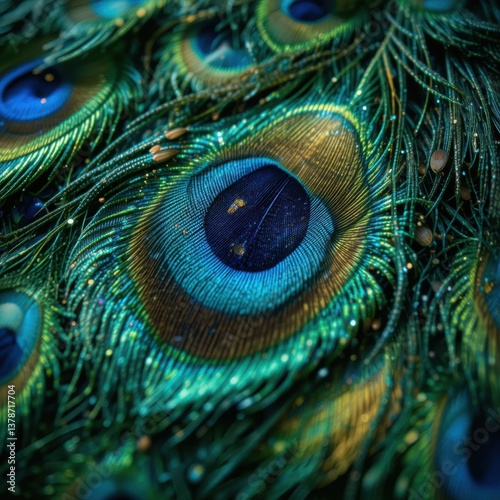 textura pavo real