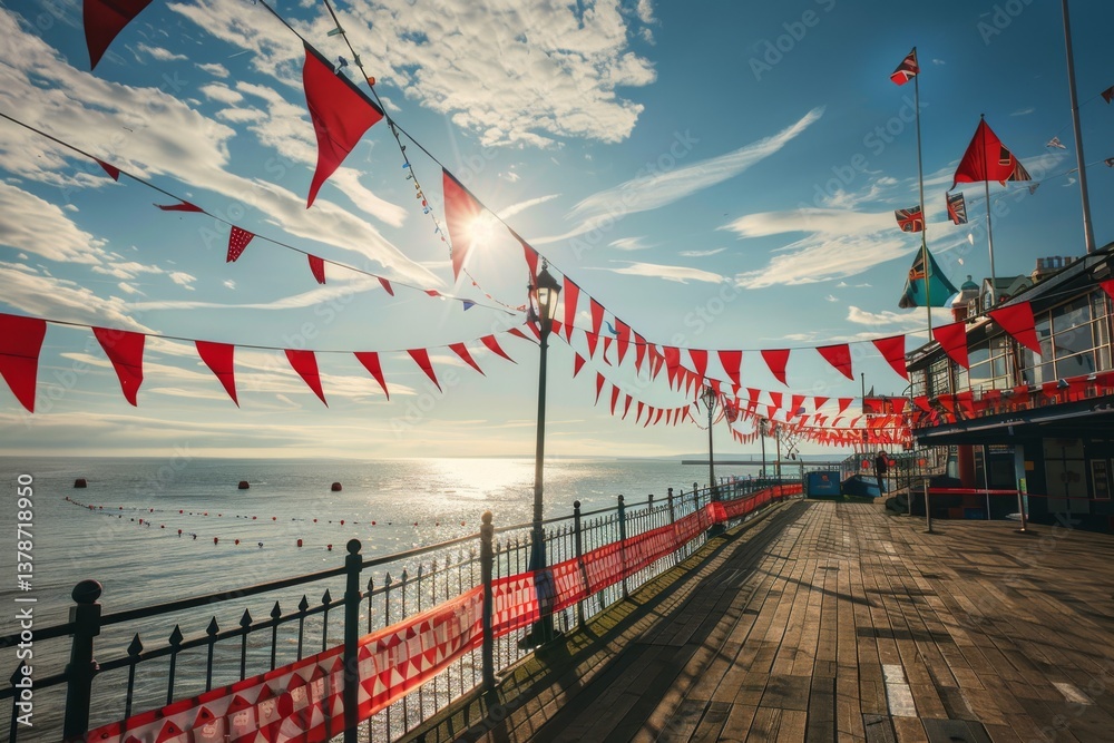 Seaside Pier on St. George's Day