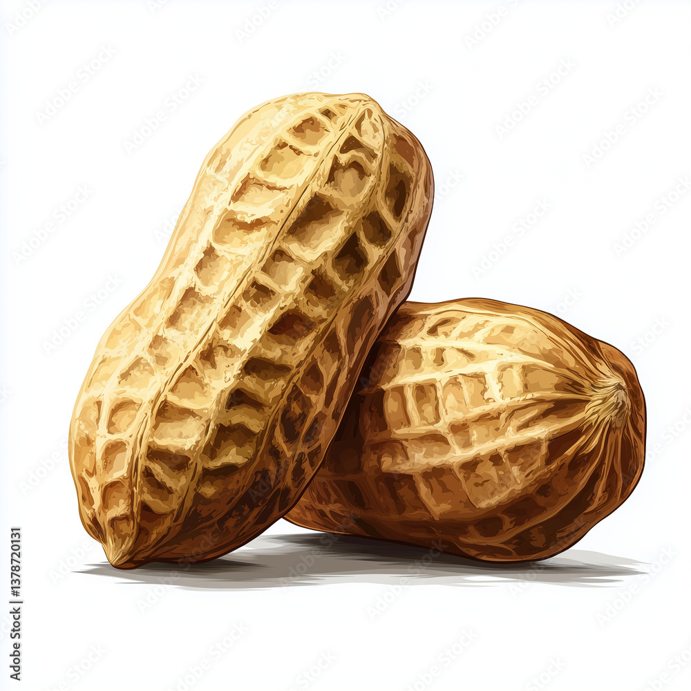 Peanut on white background Peanut on white background