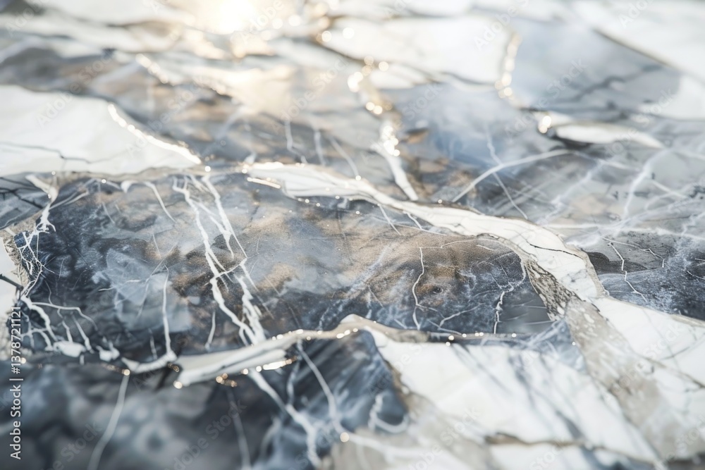 Marble slab with elegant veining Marble slab with elegant veining