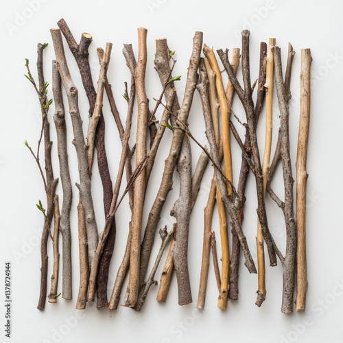 wood stick isolated
