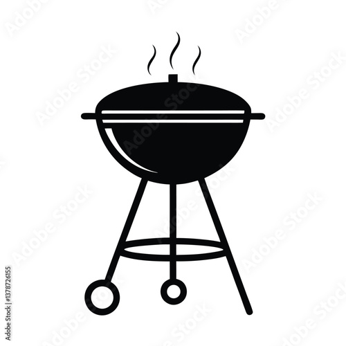 barbecue grill isolated on white