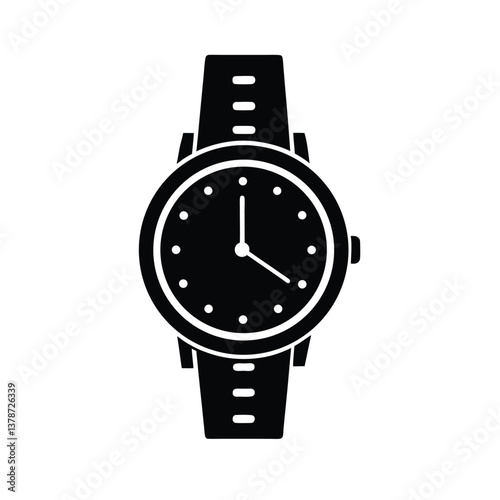 Watch vector silhouette