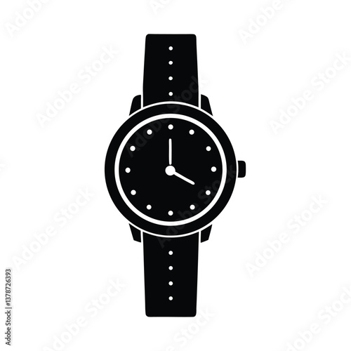 Watch vector silhouette