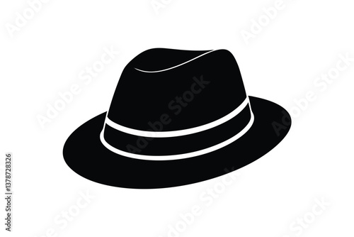 Fedora vector silhouette