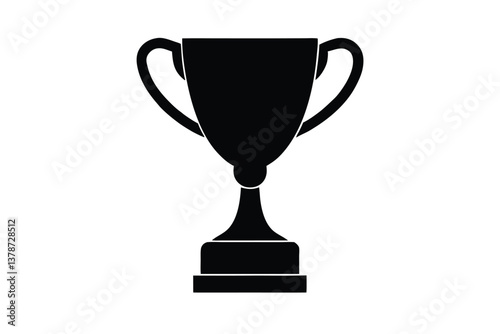Trophy vector silhouette